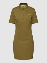 Kleid mit Label-Stitching von Aeronautica Militare Grün - 20