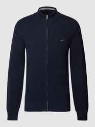 Strickjacke mit Stehkragen und Reißverschluss von Gant Blau - 8