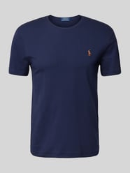 T-Shirt mit Label-Stitching von Polo Ralph Lauren Blau - 40