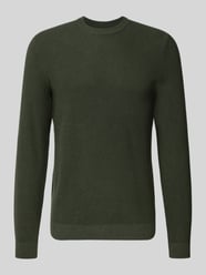 Sweter z dzianiny z prążkowanymi wykończeniami od MCNEAL - 44