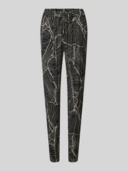 Slim fit stoffen broek met structuurmotief, model 'marita' van Kaffe - 21