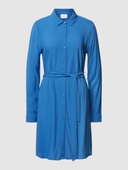 Hemdblusenkleid mit Kentkragen von Vila Blau - 8
