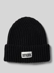 Beanie mit Label-Patch Modell 'SEANIA' von Drykorn Schwarz - 22