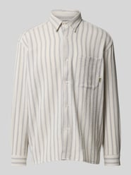 Regular fit vrijetijdsoverhemd met borstzak, model 'Buzo Weeve' van WOODBIRD - 33