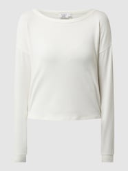 Kort sweatshirt van PAMELA X NA-KD REBORN van viscosemix – exclusief bij ons van NA-KD Wit - 46