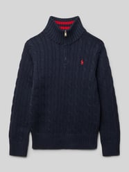 Gebreide pulllover met opstaande kraag en ritssluiting van Polo Ralph Lauren Teens - 14