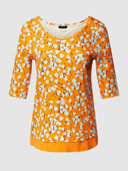 T-Shirt mit Allover-Muster von Marc Cain Orange - 2