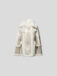 Daunenjacke mit Fellbesatz von Nicole Benisti Weiß - 36