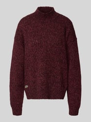 Oversized Pullover aus Woll-Mix von Lacoste Bordeaux - 28