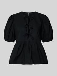 bluzka o kroju regular fit z czystej bawełny model 'JOLLY' od PIECES - 13