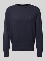 Sweter z dzianiny z wyhaftowanym logo od Fynch-Hatton - 31