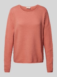 Gebreide pullover met ribboorden, model 'Dodo' van FREE/QUENT Roze - 35