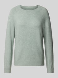 Gebreide pullover met ronde hals, model 'RICA' van Only Groen - 13