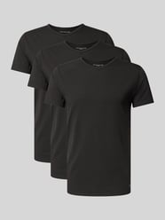 slim fit T-shirt set van katoenmix in set van 3 van Tommy Hilfiger - 44