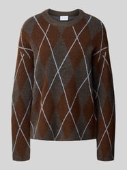 Strickpullover im Allover-Look Modell 'argyle' von VILA - 8