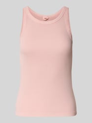 Tanktop in riblook met ronde hals van Levi's® Fuchsia - 22