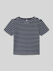 regular fit T-shirt met viscose model 'NELLA STRIPED' van ONLY - 47