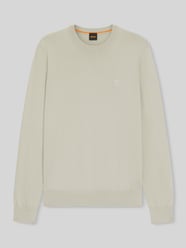 Regular Fit Pullover aus Baumwoll-Kaschmir-Mix Modell 'Kanovano_S' von BOSS Orange Beige - 2