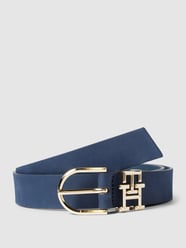 Ledergürtel mit Dornschließe von Tommy Hilfiger Blau - 41