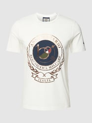 T-shirt z nadrukiem z logo od Aeronautica Militare Biały - 19