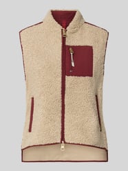 Weste mit Zweiwege-Reißverschluss und Brusttasche Modell 'Rowe' von MOS MOSH Bordeaux - 12
