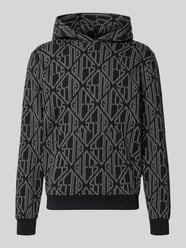 Bluza z kapturem we Wzór na całej powierzchni z Kieszeń kangurka od GUESS - 10