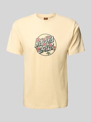 T-Shirt mit Label-Print von SANTA CRUZ Beige - 46