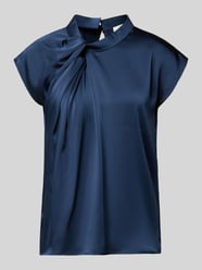 Blusentop aus Satin mit Knotendetail Modell 'Fleur Drapy' von Neo Noir - 14