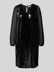 Knielange jurk met pailletten van More & More - 48