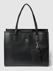 Handtasche mit Label-Applikation von Tommy Hilfiger Schwarz - 8