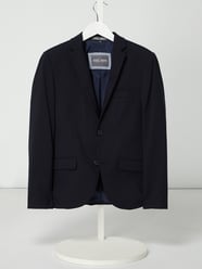 Slim fit 2-knoops colbert met afgebiesde klepzakken van G.O.L. Blauw - 37