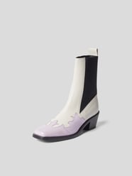 Chelsea Boots mit Ziernaht von MSGM Weiß - 4