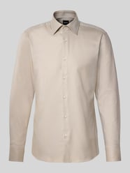 Koszula biznesowa o kroju slim fit z czystej bawełny model 'HANK' od BOSS - 3
