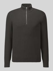Regular Fit Troyer aus Baumwoll-Mix Modell 'PHIL' von ONLY & SONS Beige - 14