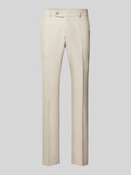 Slim Fit Anzughose mit Bügelfalten von ATELIER TORINO Beige - 48