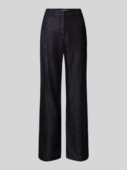 Spodnie w tkaninie stylizowanej na denim z kantami od Christian Berg Woman Selection - 36