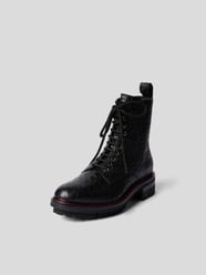 Schnürboots mit Allover-Logo von Dsquared2 Schwarz - 16