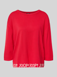 Gebreide pullover met label-details en 3/4-mouw model 'Kussa' van JOOP! - 8