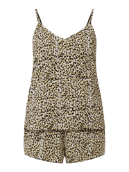 Pyjama mit Leopardenmuster Modell 'Juliet' von ICHI Beige - 4