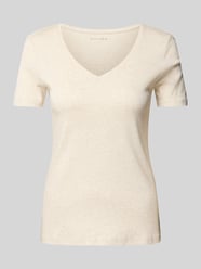 T-shirt met V-hals van Christian Berg Woman Beige - 43