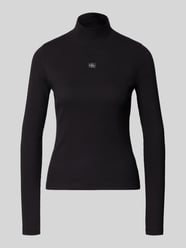 Półgolfowy sweter z detalem z logo od Calvin Klein Jeans - 43