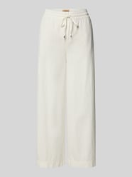Wide Leg Stoffhose mit verkürztem Schnitt Modell 'ALM' von Cambio - 20