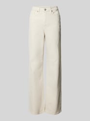 Wide Leg Jeans Label-Patch Modell 'TESSA' von Vero Moda Beige - 13