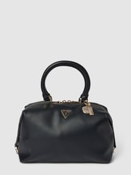 Handtas met labeldetail, model 'KERSTI' van Guess Grijs / zwart - 21