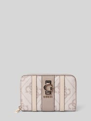 Portemonnee met labelapplicatie, model 'ERENA' van Guess Beige - 21