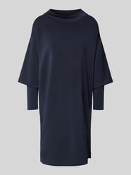 Ausgestelltes Scuba-Kleid mit Layer-Details und Stehkragen von s.Oliver BLACK LABEL Blau - 2