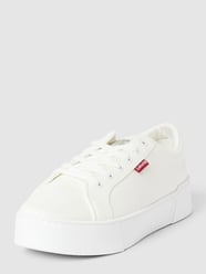 Sneakersy na platformie z detalami z logo model ‘TIJUANA’ od Levi’s® Acc. Biały - 4