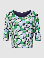 PLUS SIZE shirt met lange mouwen met 3/4-mouwen van Tom Tailor Plus Groen - 13