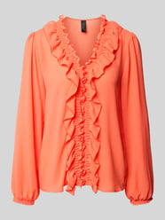 Blouse met ruches en V-hals van Marc Cain - 25