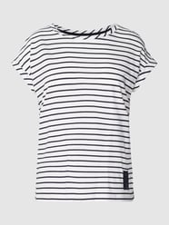 T-shirt w paski od comma Casual Identity Niebieski - 28